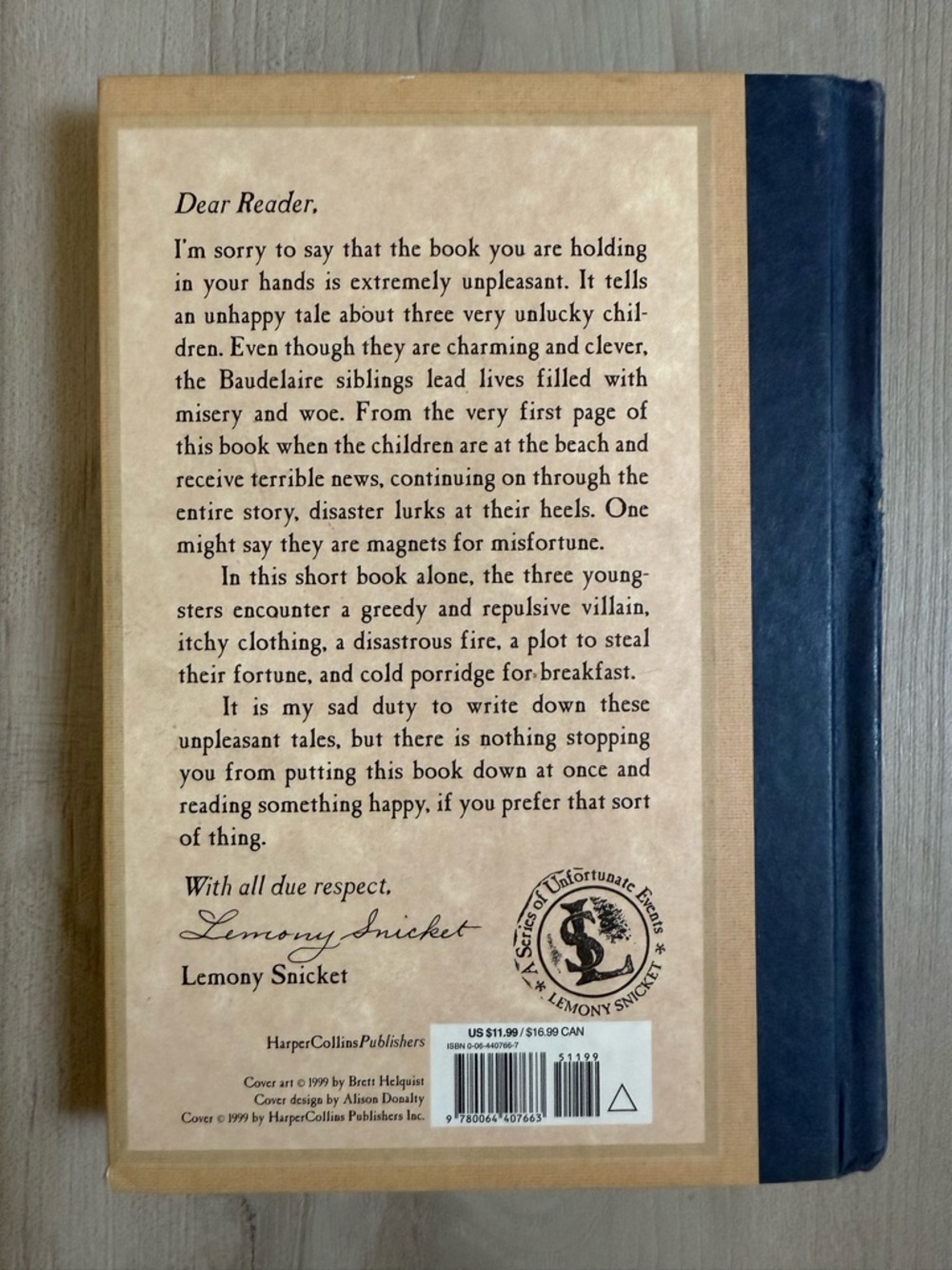 A Series Of Unfortunate Events Books 1-4 by Lemony Snicket - Hardcover - Picture 5 of 16